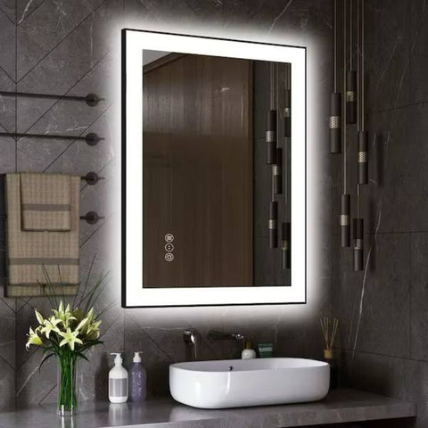Black Framed Premium LED Mirror