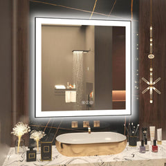 Black Framed Premium LED Mirror