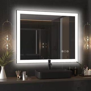 Black Framed Premium LED Mirror