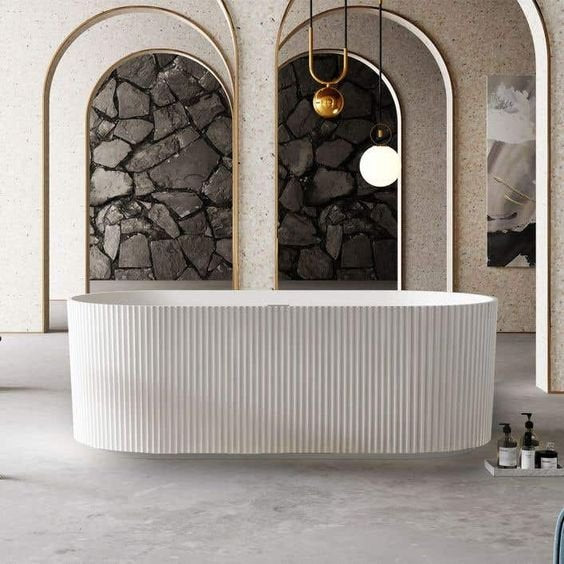 Lora Fluted Freestanding Bathtub