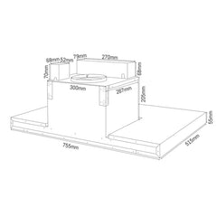M-3000 Series Sakura 30" or 36" Range Hood