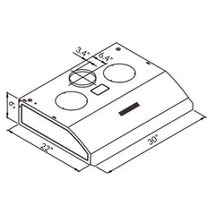 R-727II Series Sakura 30" Range Hood
